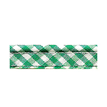 Biais tape gingham lace finish green 714361260